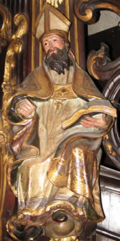 San Agustín. Imagen en la Catedral de Las Palmas de Gran Canaria (España)
